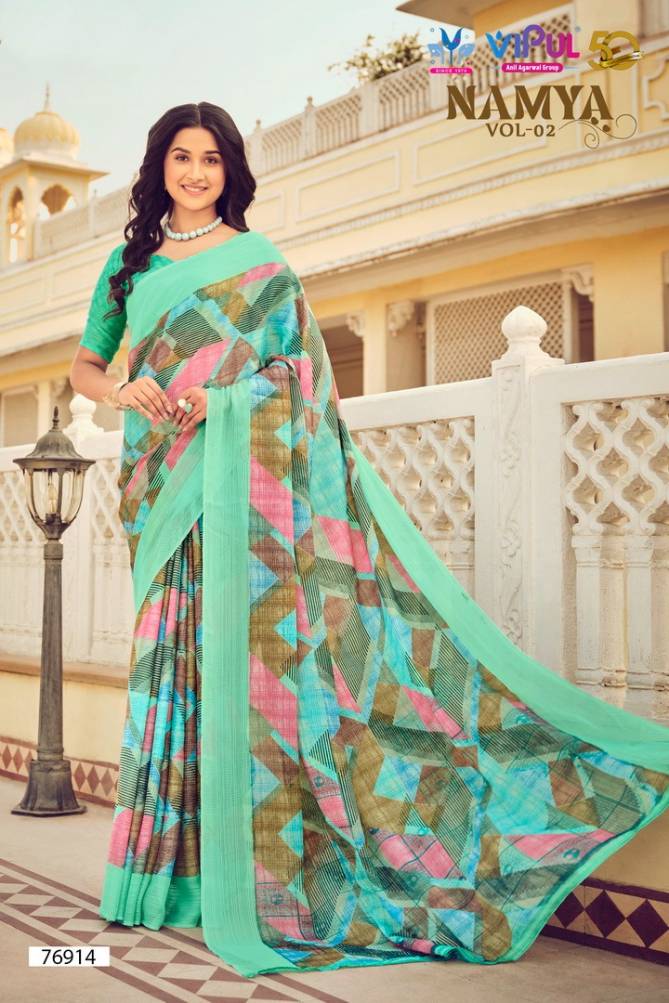 Namya Vol 2 By Vipul 76905 To 76916 Printed Daily Wear Sarees Wholesale Price In Surat